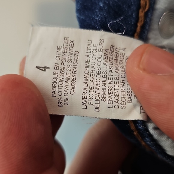 Aeropostale Dark Blue Size 4 Distressed Jean Shorts - Picture 8 of 8